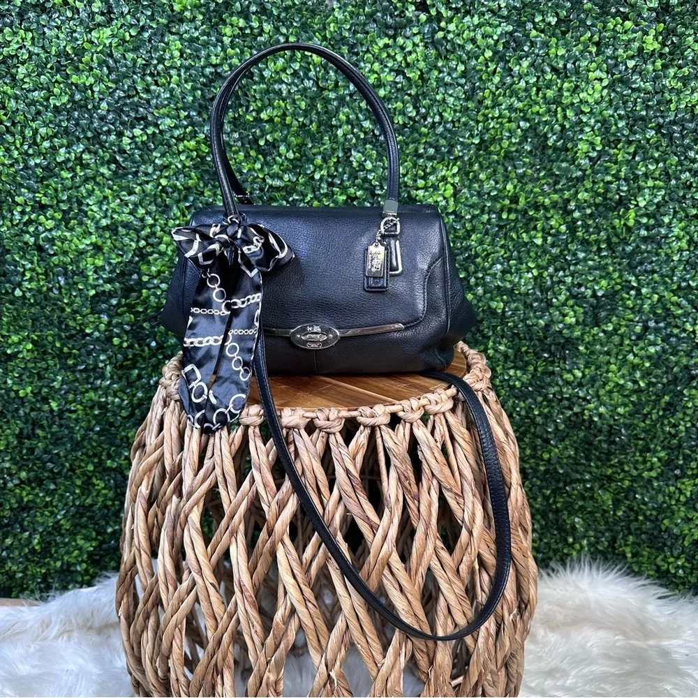 Coach Black MADISON SMALL‎ LEATHER MADELINE